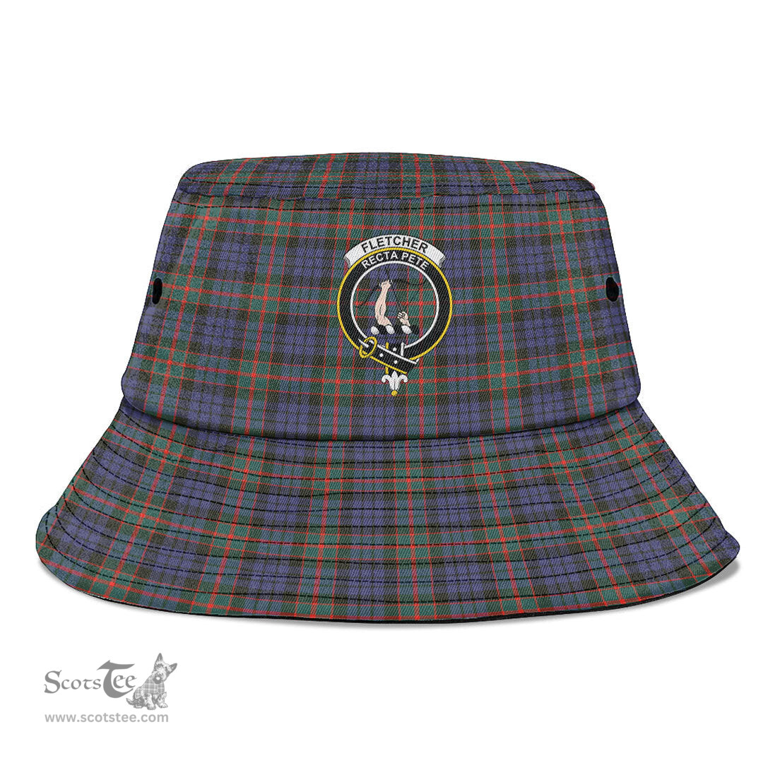 Scottish Fletcher of Dunans Plaid Tartan Crest Bucket Hat - Tartan Plaid Brim Hat Scottish Plaid Tartan Plaid - ScotsTee - scotstee.com