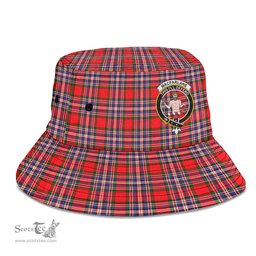 Scottish MacFarlane Modern Plaid Tartan Crest Bucket Hat - Tartan Plaid Brim Hat Scottish Plaid Tartan Plaid - ScotsTee - scotstee.com