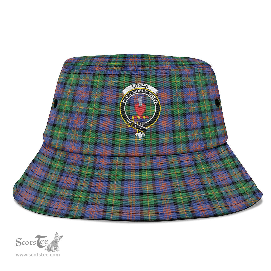 Scottish Logan Ancient Plaid Tartan Crest Bucket Hat - Tartan Plaid Brim Hat Scottish Plaid Tartan Plaid - ScotsTee - scotstee.com