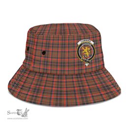 Scottish Cumming Hunting Weathered Plaid Tartan Crest Bucket Hat - Tartan Plaid Brim Hat Scottish Plaid Tartan Plaid - ScotsTee - scotstee.com