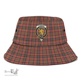 Scottish Cumming Hunting Weathered Plaid Tartan Crest Bucket Hat - Tartan Plaid Brim Hat Scottish Plaid Tartan Plaid - ScotsTee - scotstee.com