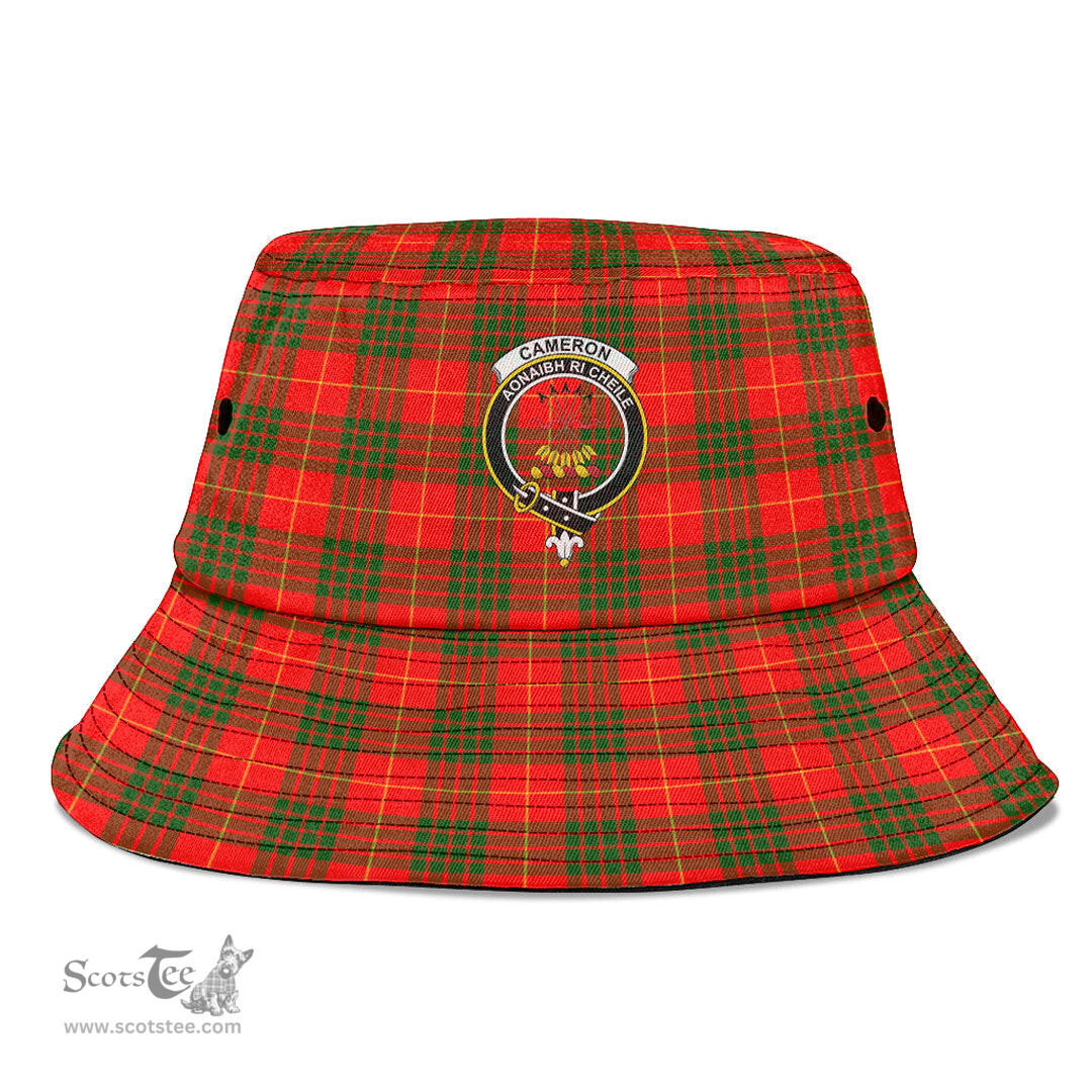 Scottish Cameron Modern Plaid Tartan Crest Bucket Hat - Tartan Plaid Brim Hat Scottish Plaid Tartan Plaid - ScotsTee - scotstee.com