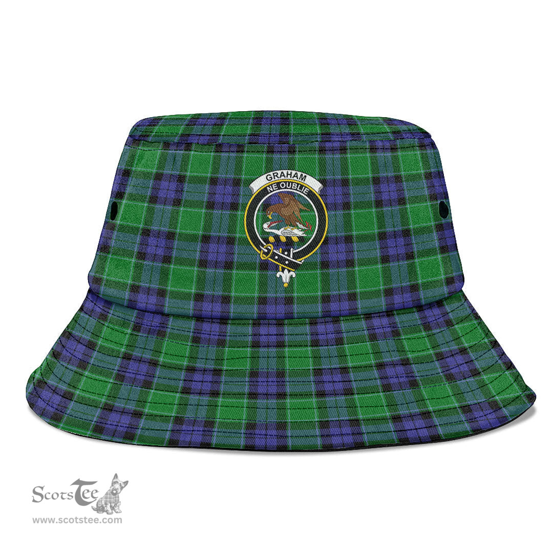 Scottish Graham of Menteith Modern Plaid Tartan Crest Bucket Hat - Tartan Plaid Brim Hat Scottish Plaid Tartan Plaid - ScotsTee - scotstee.com