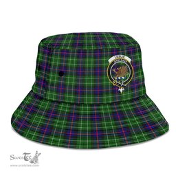 Scottish Leslie Hunting Plaid Tartan Crest Bucket Hat - Tartan Plaid Brim Hat Scottish Plaid Tartan Plaid - ScotsTee - scotstee.com