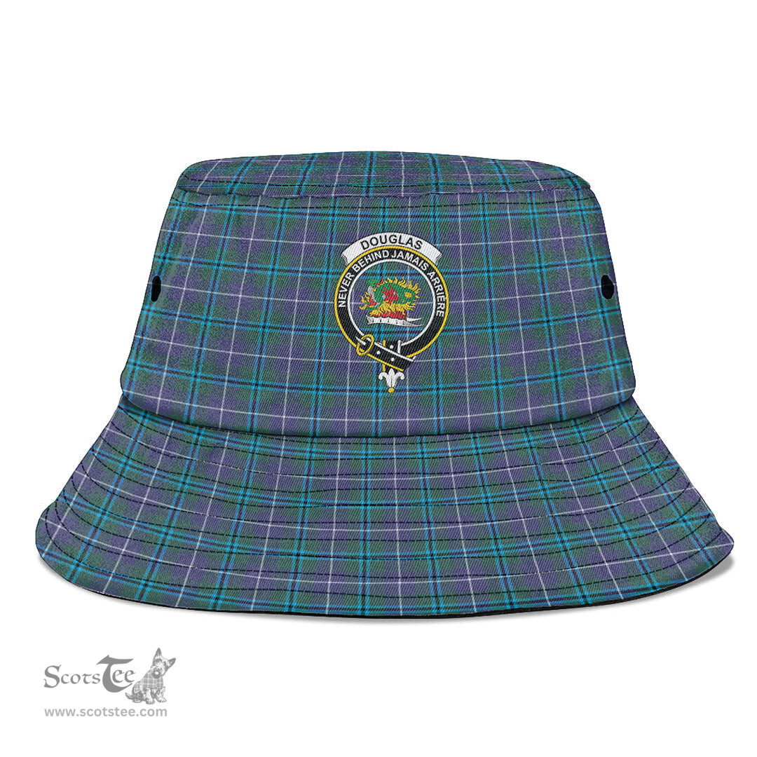 Scottish Douglas Modern Plaid Tartan Crest Bucket Hat - Tartan Plaid Brim Hat Scottish Plaid Tartan Plaid - ScotsTee - scotstee.com