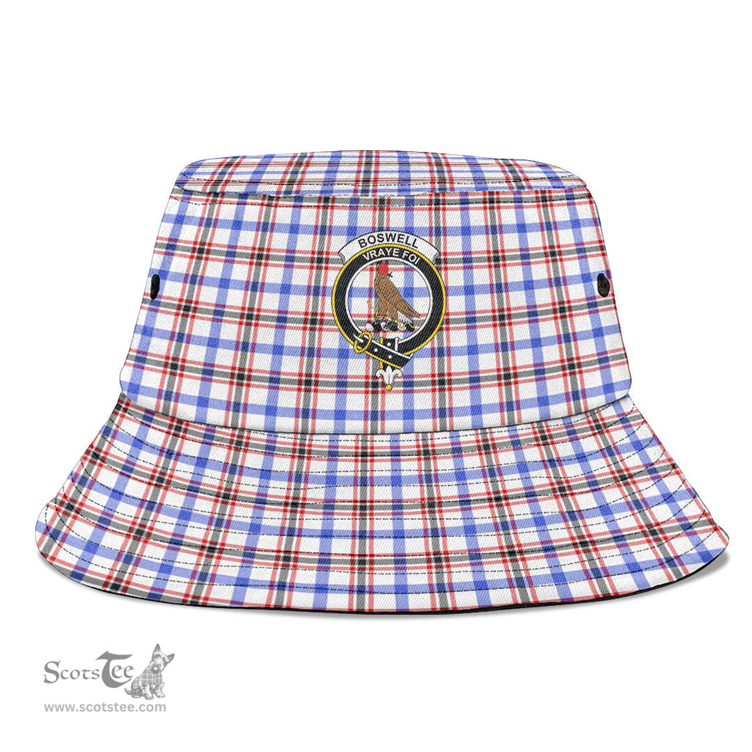 Scottish Boswell Modern Plaid Tartan Crest Bucket Hat - Tartan Plaid Brim Hat Scottish Plaid Tartan Plaid - ScotsTee - scotstee.com