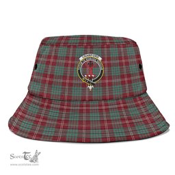 Scottish Crawford Modern Plaid Tartan Crest Bucket Hat - Tartan Plaid Brim Hat Scottish Plaid Tartan Plaid - ScotsTee - scotstee.com