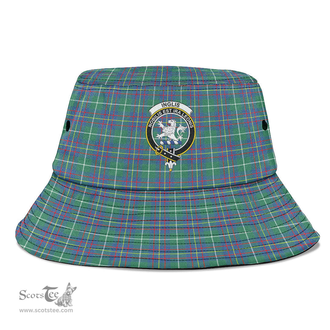 Scottish Inglis Ancient Plaid Tartan Crest Bucket Hat - Tartan Plaid Brim Hat Scottish Plaid Tartan Plaid - ScotsTee - scotstee.com