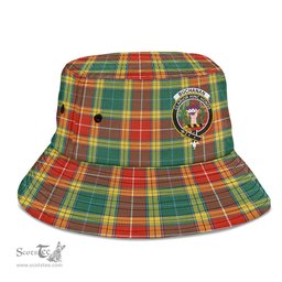 Scottish Buchanan Old Sett Plaid Tartan Crest Bucket Hat - Tartan Plaid Brim Hat Scottish Plaid Tartan Plaid - ScotsTee - scotstee.com