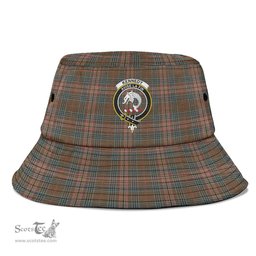 Scottish Kennedy Weathered Plaid Tartan Crest Bucket Hat - Tartan Plaid Brim Hat Scottish Plaid Tartan Plaid - ScotsTee - scotstee.com