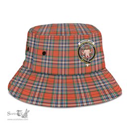 Scottish MacFarlane Ancient Plaid Tartan Crest Bucket Hat - Tartan Plaid Brim Hat Scottish Plaid Tartan Plaid - ScotsTee - scotstee.com