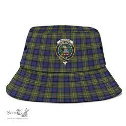 Scottish MacLaren Modern Plaid Tartan Crest Bucket Hat - Tartan Plaid Brim Hat Scottish Plaid Tartan Plaid - ScotsTee - scotstee.com