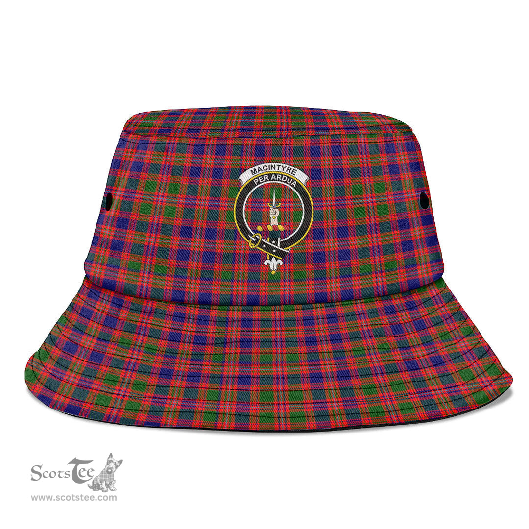 Scottish MacIntyre Modern Plaid Tartan Crest Bucket Hat - Tartan Plaid Brim Hat Scottish Plaid Tartan Plaid - ScotsTee - scotstee.com