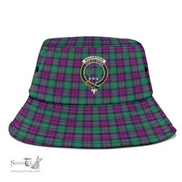 Scottish MacArthur - Milton Plaid Tartan Crest Bucket Hat - Tartan Plaid Brim Hat Scottish Plaid Tartan Plaid - ScotsTee - scotstee.com