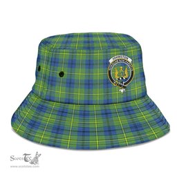 Scottish Johnston Ancient Plaid Tartan Crest Bucket Hat - Tartan Plaid Brim Hat Scottish Plaid Tartan Plaid - ScotsTee - scotstee.com