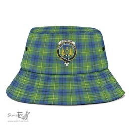 Scottish Johnston Ancient Plaid Tartan Crest Bucket Hat - Tartan Plaid Brim Hat Scottish Plaid Tartan Plaid - ScotsTee - scotstee.com