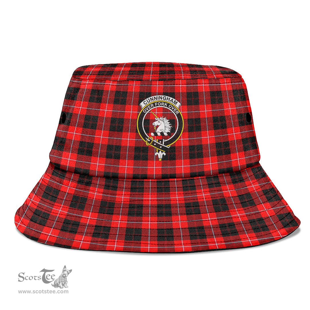 Scottish Cunningham Modern Plaid Tartan Crest Bucket Hat - Tartan Plaid Brim Hat Scottish Plaid Tartan Plaid - ScotsTee - scotstee.com