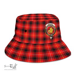 Scottish MacIver Modern Plaid Tartan Crest Bucket Hat - Tartan Plaid Brim Hat Scottish Plaid Tartan Plaid - ScotsTee - scotstee.com