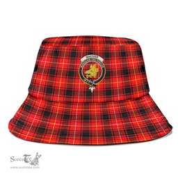 Scottish MacIver Modern Plaid Tartan Crest Bucket Hat - Tartan Plaid Brim Hat Scottish Plaid Tartan Plaid - ScotsTee - scotstee.com