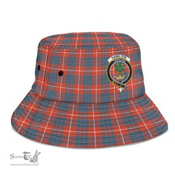 Scottish Hamilton Ancient Plaid Tartan Crest Bucket Hat - Tartan Plaid Brim Hat Scottish Plaid Tartan Plaid - ScotsTee - scotstee.com