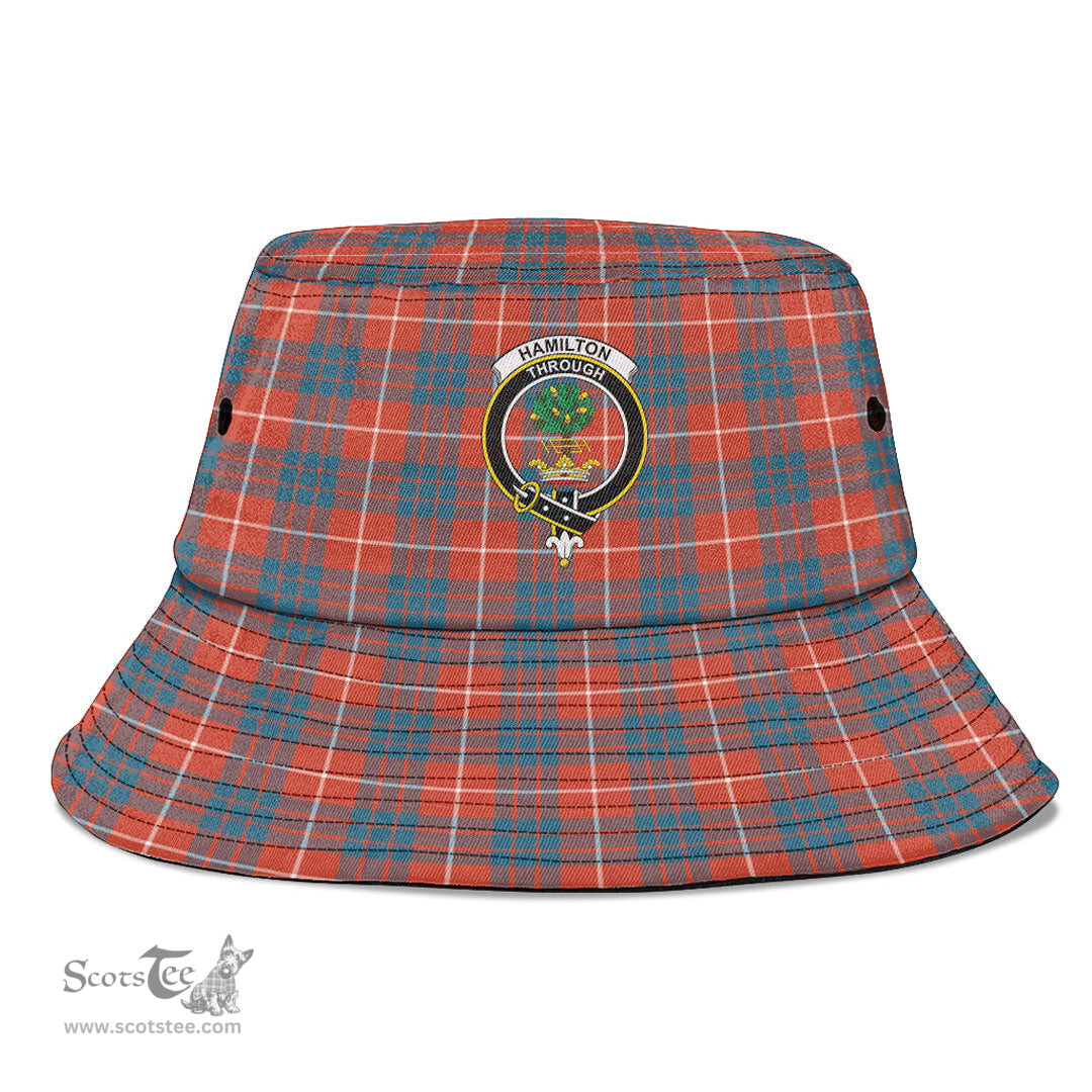 Scottish Hamilton Ancient Plaid Tartan Crest Bucket Hat - Tartan Plaid Brim Hat Scottish Plaid Tartan Plaid - ScotsTee - scotstee.com
