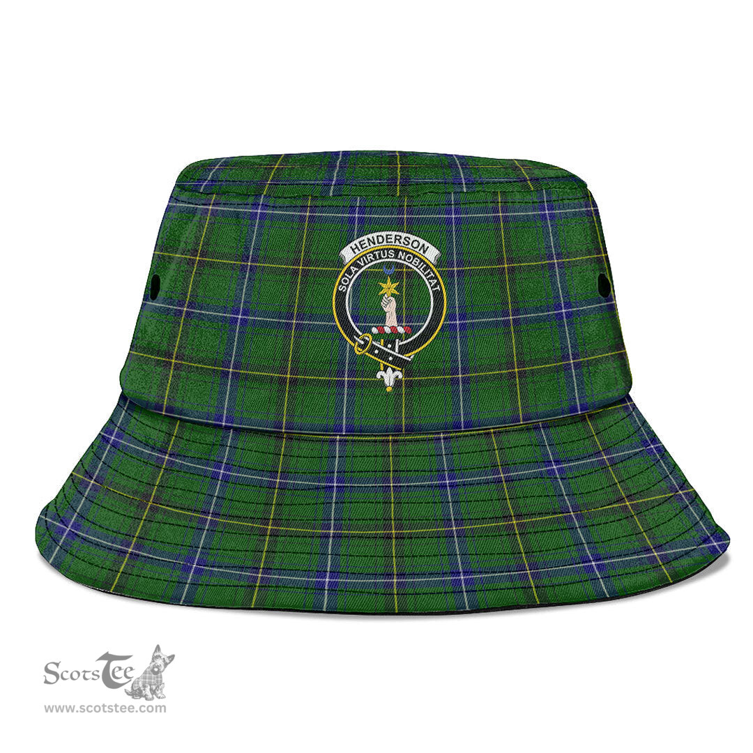 Scottish Henderson Modern Plaid Tartan Crest Bucket Hat - Tartan Plaid Brim Hat Scottish Plaid Tartan Plaid - ScotsTee - scotstee.com