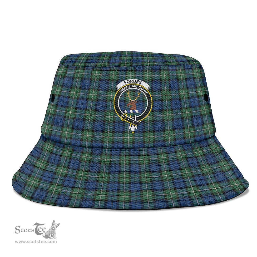 Scottish Forbes Ancient Plaid Tartan Crest Bucket Hat - Tartan Plaid Brim Hat Scottish Plaid Tartan Plaid - ScotsTee - scotstee.com