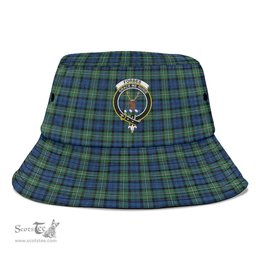 Scottish Forbes Ancient Plaid Tartan Crest Bucket Hat - Tartan Plaid Brim Hat Scottish Plaid Tartan Plaid - ScotsTee - scotstee.com
