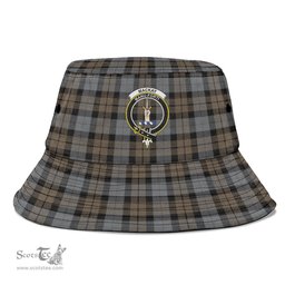 Scottish MacKay Weathered Plaid Tartan Crest Bucket Hat - Tartan Plaid Brim Hat Scottish Plaid Tartan Plaid - ScotsTee - scotstee.com
