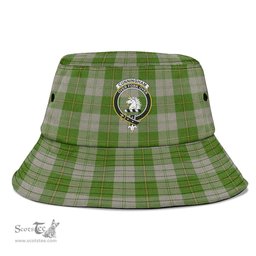 Scottish Cunningham Dress Green Dancers Plaid Tartan Crest Bucket Hat - Tartan Plaid Brim Hat Scottish Plaid Tartan Plaid - ScotsTee - scotstee.com