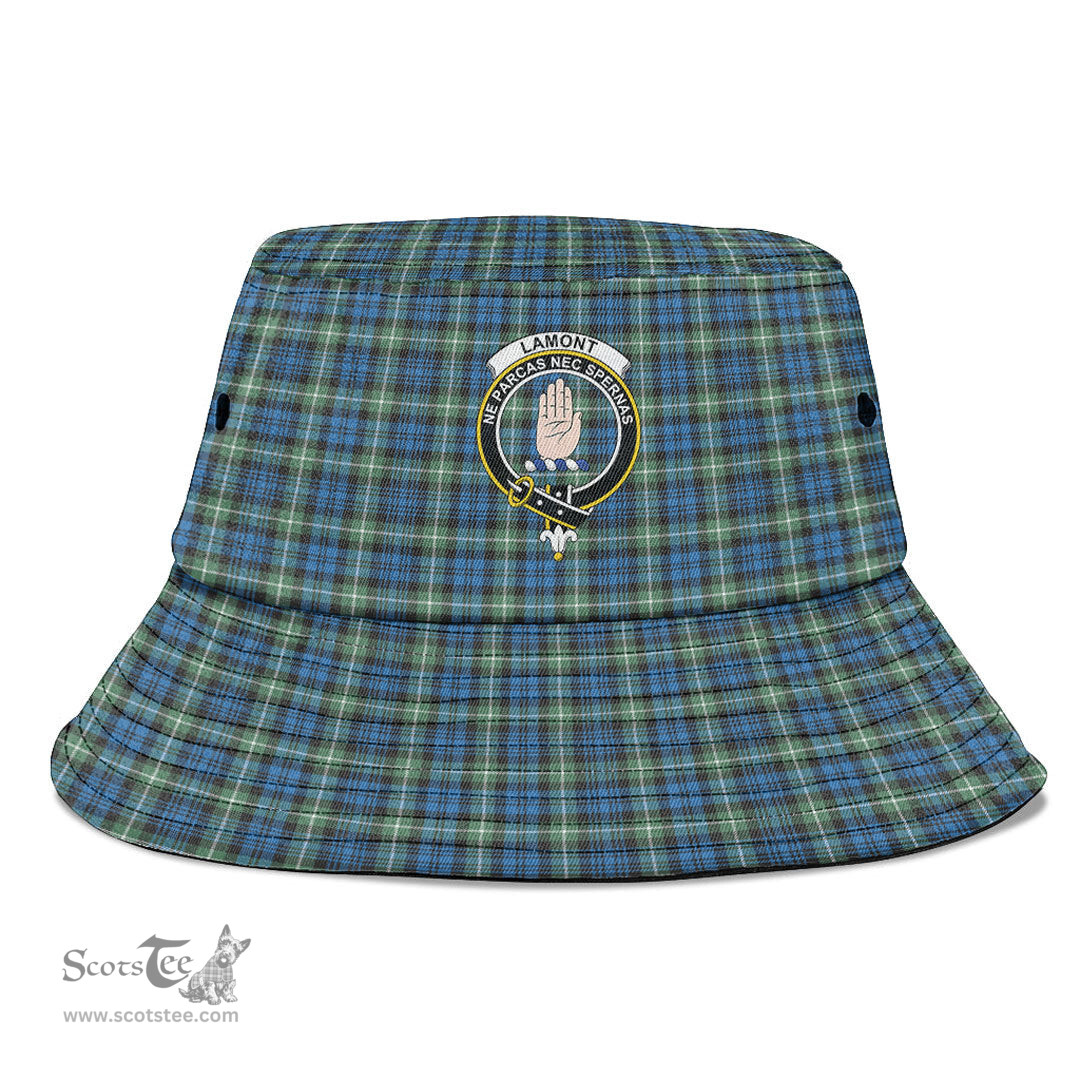 Scottish Lamont Ancient Plaid Tartan Crest Bucket Hat - Tartan Plaid Brim Hat Scottish Plaid Tartan Plaid - ScotsTee - scotstee.com