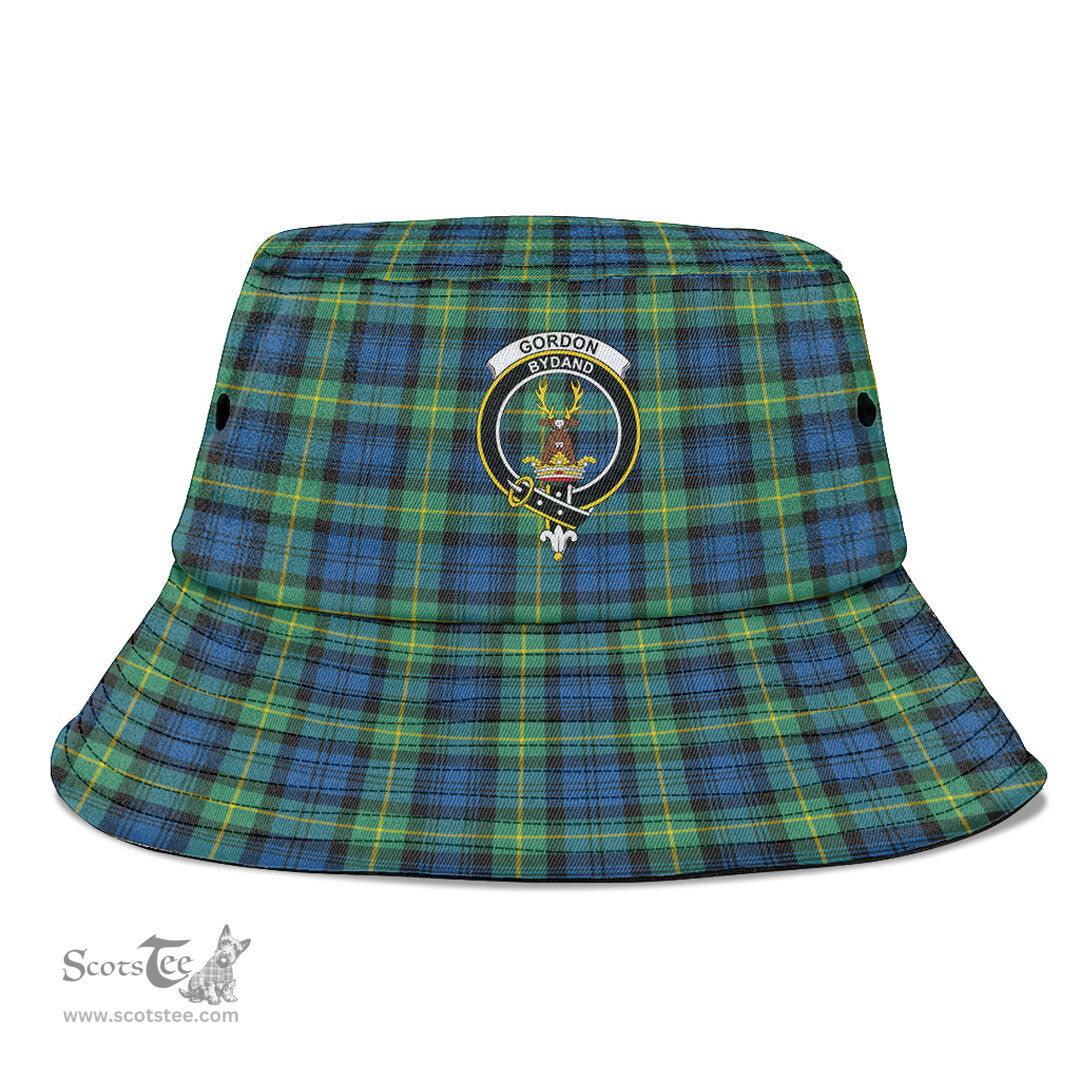 Scottish Gordon Ancient Plaid Tartan Crest Bucket Hat - Tartan Plaid Brim Hat Scottish Plaid Tartan Plaid - ScotsTee - scotstee.com
