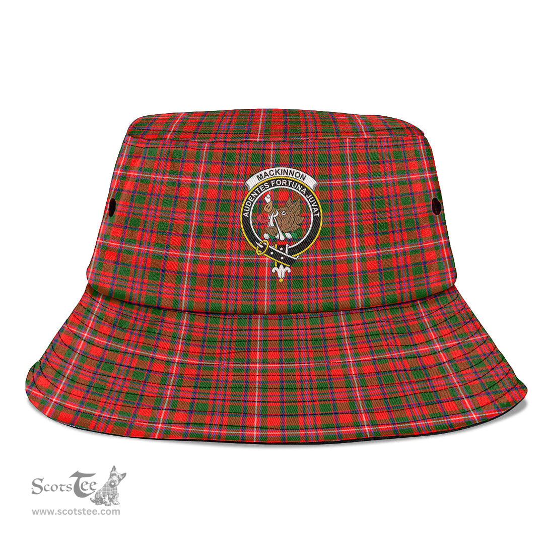Scottish MacKinnon Modern Plaid Tartan Crest Bucket Hat - Tartan Plaid Brim Hat Scottish Plaid Tartan Plaid - ScotsTee - scotstee.com