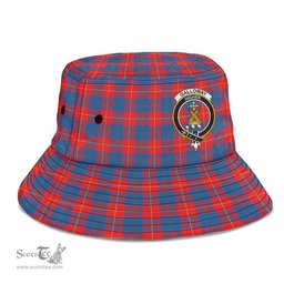 Scottish Galloway Red Plaid Tartan Crest Bucket Hat - Tartan Plaid Brim Hat Scottish Plaid Tartan Plaid - ScotsTee - scotstee.com