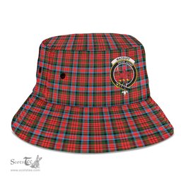 Scottish MacDuff Modern Plaid Tartan Crest Bucket Hat - Tartan Plaid Brim Hat Scottish Plaid Tartan Plaid - ScotsTee - scotstee.com