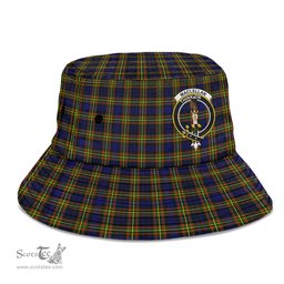 Scottish MacLellan Modern Plaid Tartan Crest Bucket Hat - Tartan Plaid Brim Hat Scottish Plaid Tartan Plaid - ScotsTee - scotstee.com