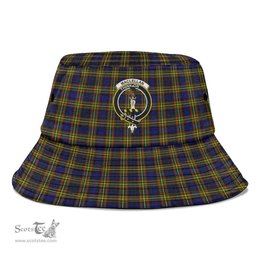 Scottish MacLellan Modern Plaid Tartan Crest Bucket Hat - Tartan Plaid Brim Hat Scottish Plaid Tartan Plaid - ScotsTee - scotstee.com