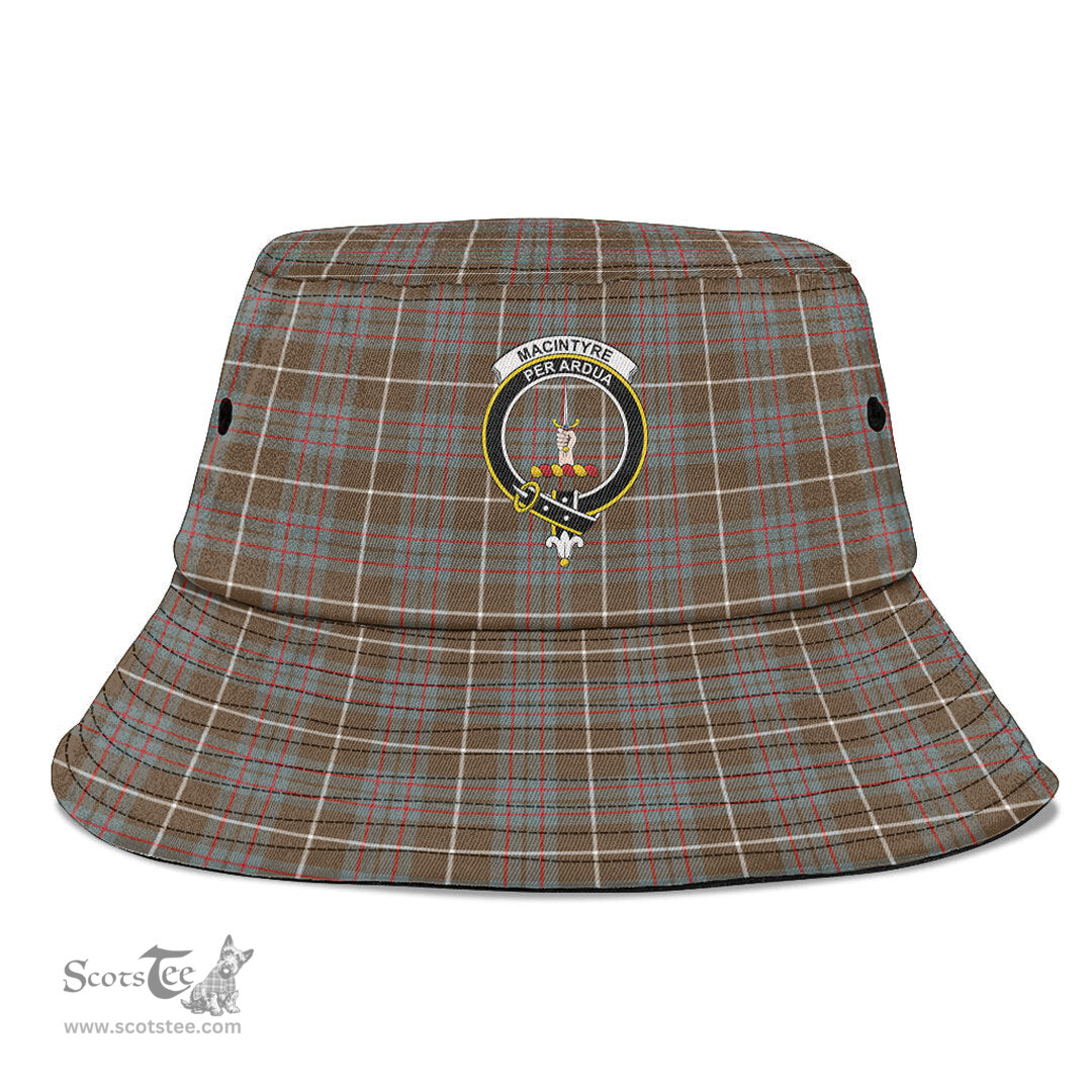 Scottish MacIntyre Hunting Weathered Plaid Tartan Crest Bucket Hat - Tartan Plaid Brim Hat Scottish Plaid Tartan Plaid - ScotsTee - scotstee.com