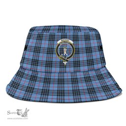 Scottish MacKay Blue Plaid Tartan Crest Bucket Hat - Tartan Plaid Brim Hat Scottish Plaid Tartan Plaid - ScotsTee - scotstee.com