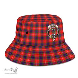 Scottish Fraser Modern Plaid Tartan Crest Bucket Hat - Tartan Plaid Brim Hat Scottish Plaid Tartan Plaid - ScotsTee - scotstee.com