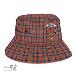Scottish MacDuff Ancient Plaid Tartan Crest Bucket Hat - Tartan Plaid Brim Hat Scottish Plaid Tartan Plaid - ScotsTee - scotstee.com