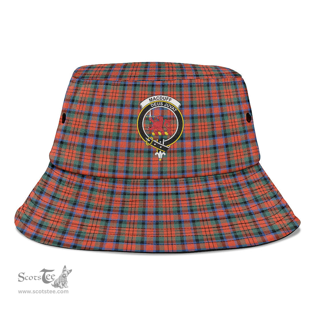 Scottish MacDuff Ancient Plaid Tartan Crest Bucket Hat - Tartan Plaid Brim Hat Scottish Plaid Tartan Plaid - ScotsTee - scotstee.com