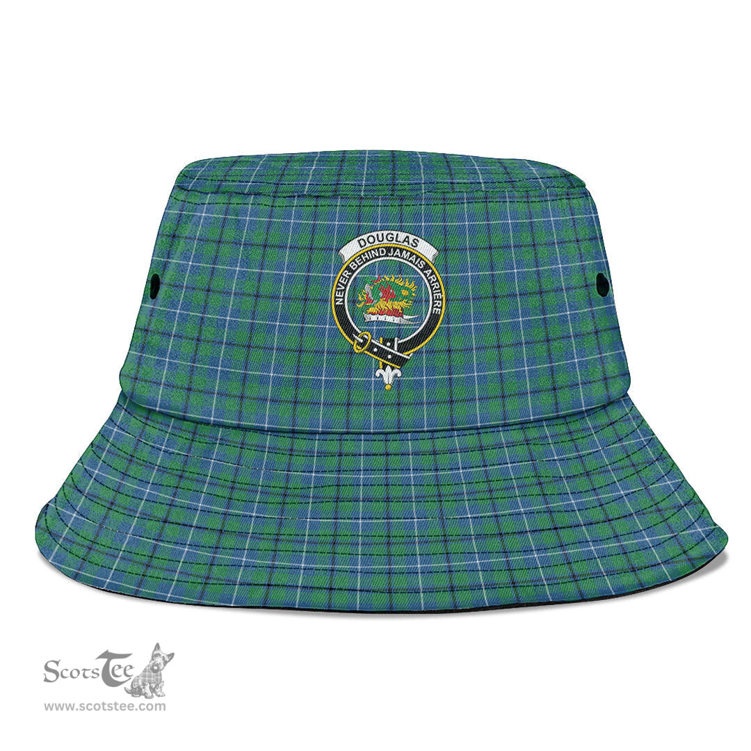 Scottish Douglas Ancient Plaid Tartan Crest Bucket Hat - Tartan Plaid Brim Hat Scottish Plaid Tartan Plaid - ScotsTee - scotstee.com