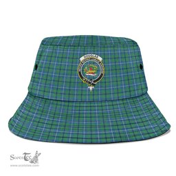 Scottish Douglas Ancient Plaid Tartan Crest Bucket Hat - Tartan Plaid Brim Hat Scottish Plaid Tartan Plaid - ScotsTee - scotstee.com