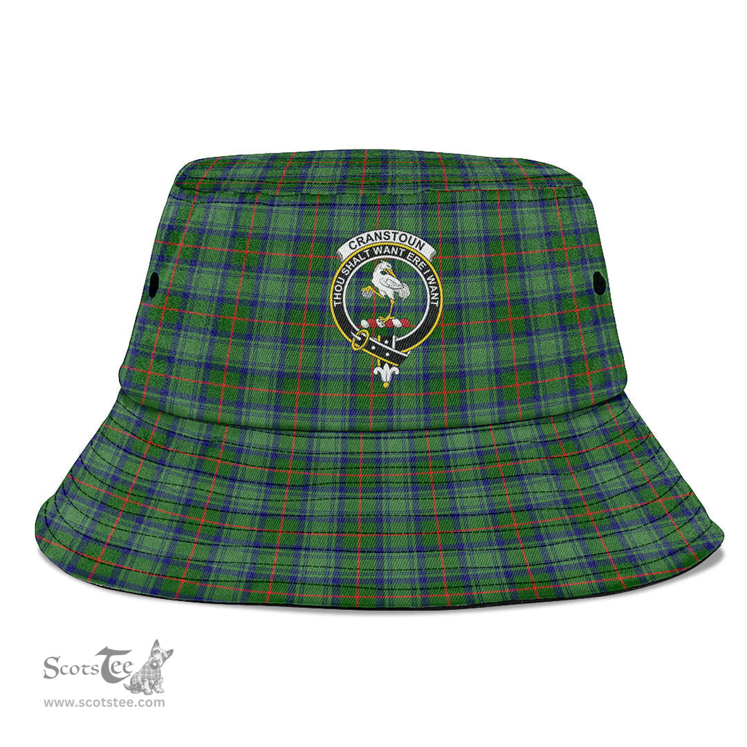 Scottish Cranstoun Plaid Tartan Crest Bucket Hat - Tartan Plaid Brim Hat Scottish Plaid Tartan Plaid - ScotsTee - scotstee.com
