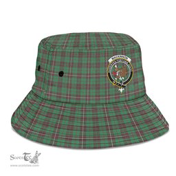 Scottish MacKinnon Hunting Ancient Plaid Tartan Crest Bucket Hat - Tartan Plaid Brim Hat Scottish Plaid Tartan Plaid - ScotsTee - scotstee.com