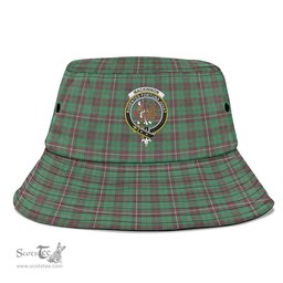 Scottish MacKinnon Hunting Ancient Plaid Tartan Crest Bucket Hat - Tartan Plaid Brim Hat Scottish Plaid Tartan Plaid - ScotsTee - scotstee.com