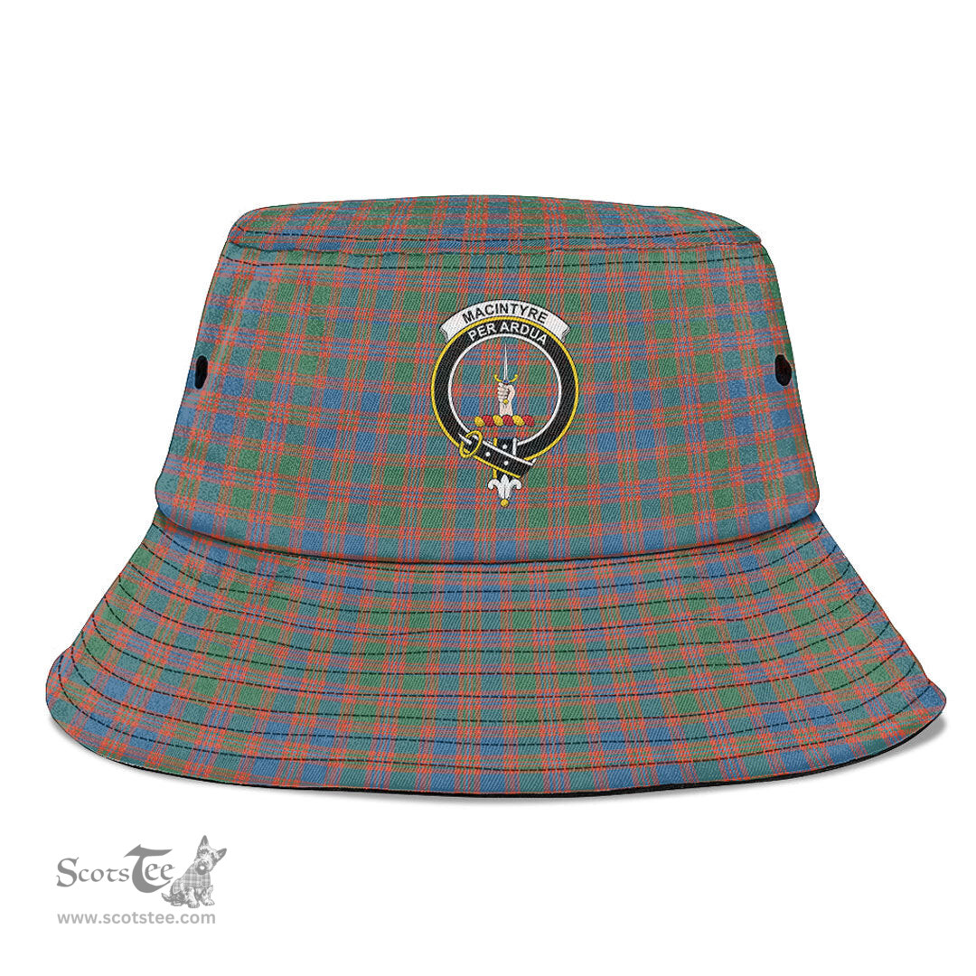 Scottish MacIntyre Ancient Plaid Tartan Crest Bucket Hat - Tartan Plaid Brim Hat Scottish Plaid Tartan Plaid - ScotsTee - scotstee.com