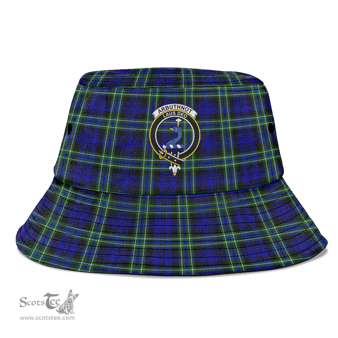 Scottish Arbuthnot Modern Plaid Tartan Crest Bucket Hat - Tartan Plaid Brim Hat Scottish Plaid Tartan Plaid - ScotsTee - scotstee.com
