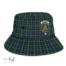 Scottish MacKenzie Modern Plaid Tartan Crest Bucket Hat - Tartan Plaid Brim Hat Scottish Plaid Tartan Plaid - ScotsTee - scotstee.com